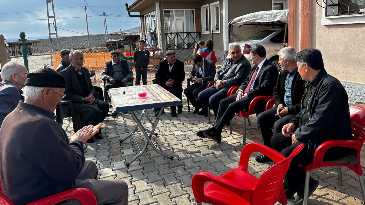 Kaymakam Aslan, köy evlerine yerleşen vatandaşları ziyaret etti
