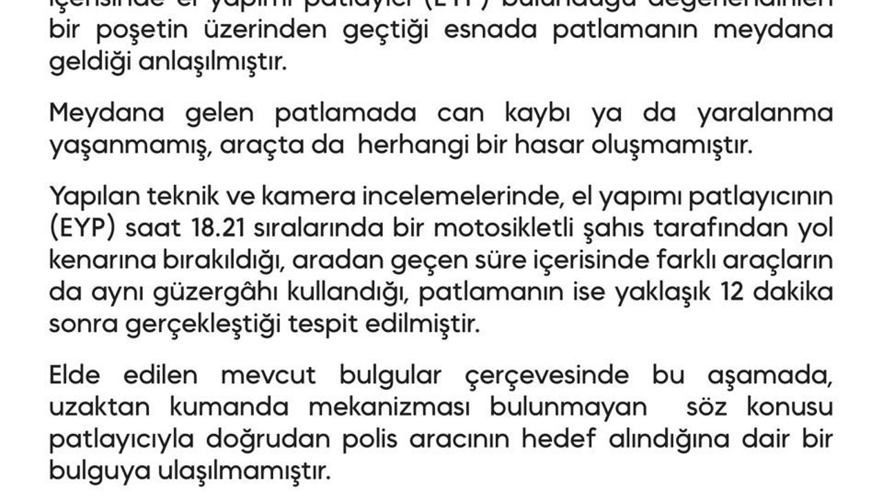 Diyarbakır’da polis aracının geçişi sırasında EYP patladı
