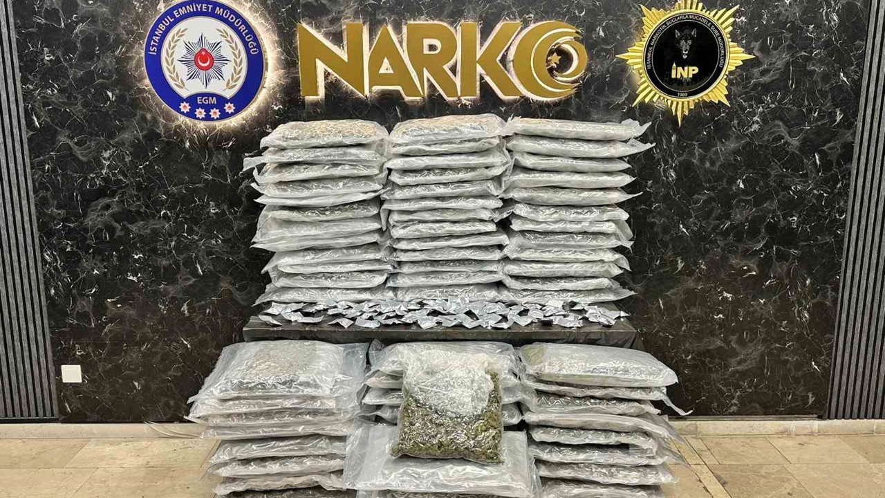 İstanbul’da uyuşturucu operasyonu: 100 kg’nin üzerinde uyuşturucu madde ele geçirildi
