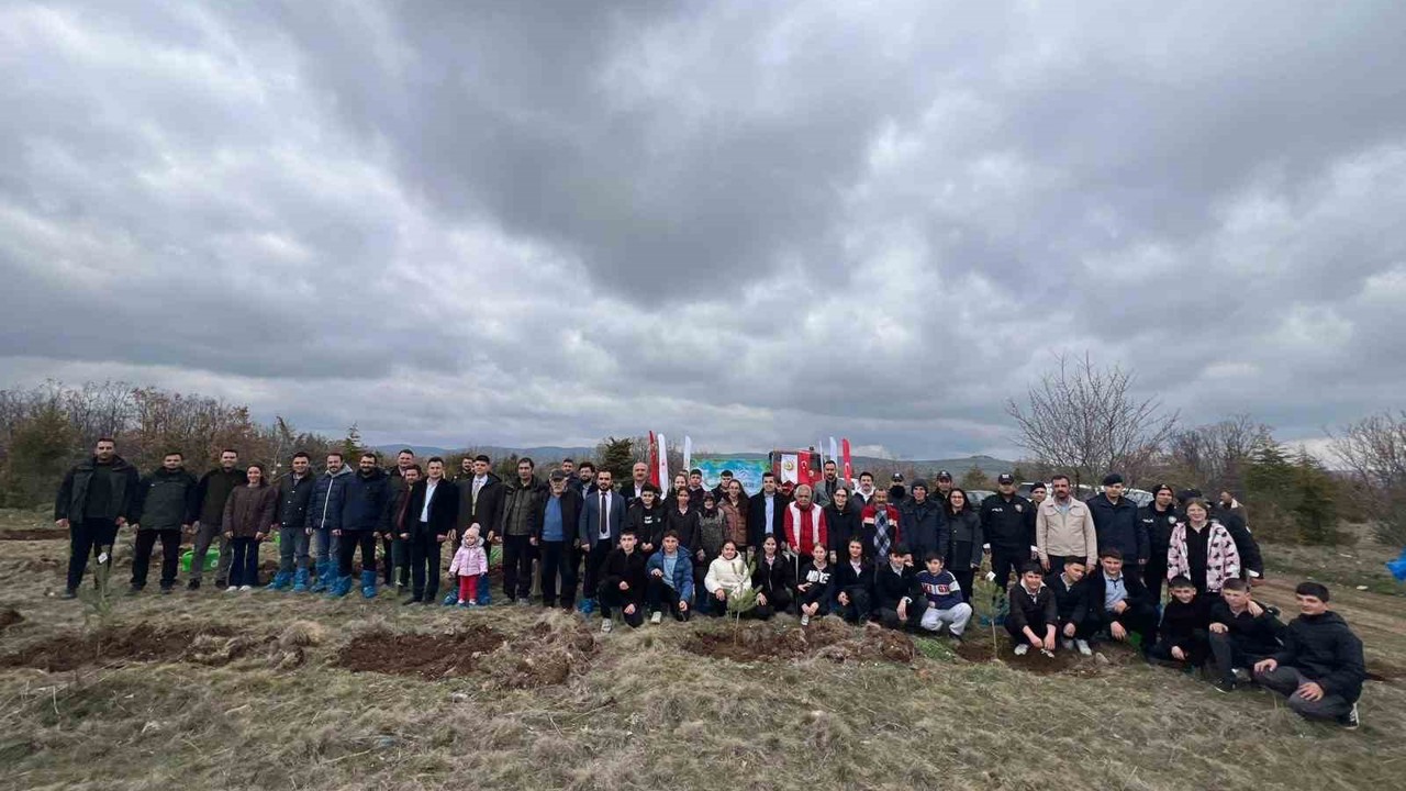 Mihalıççık’ta 100 fidan toprakla buluştu
