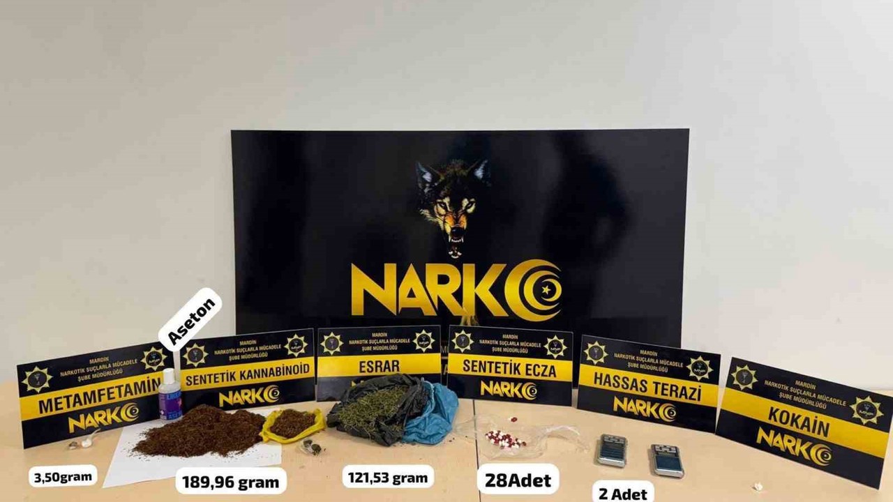 Mardin’de uyuşturucu operasyonunda 2 şüpheli yakalandı
