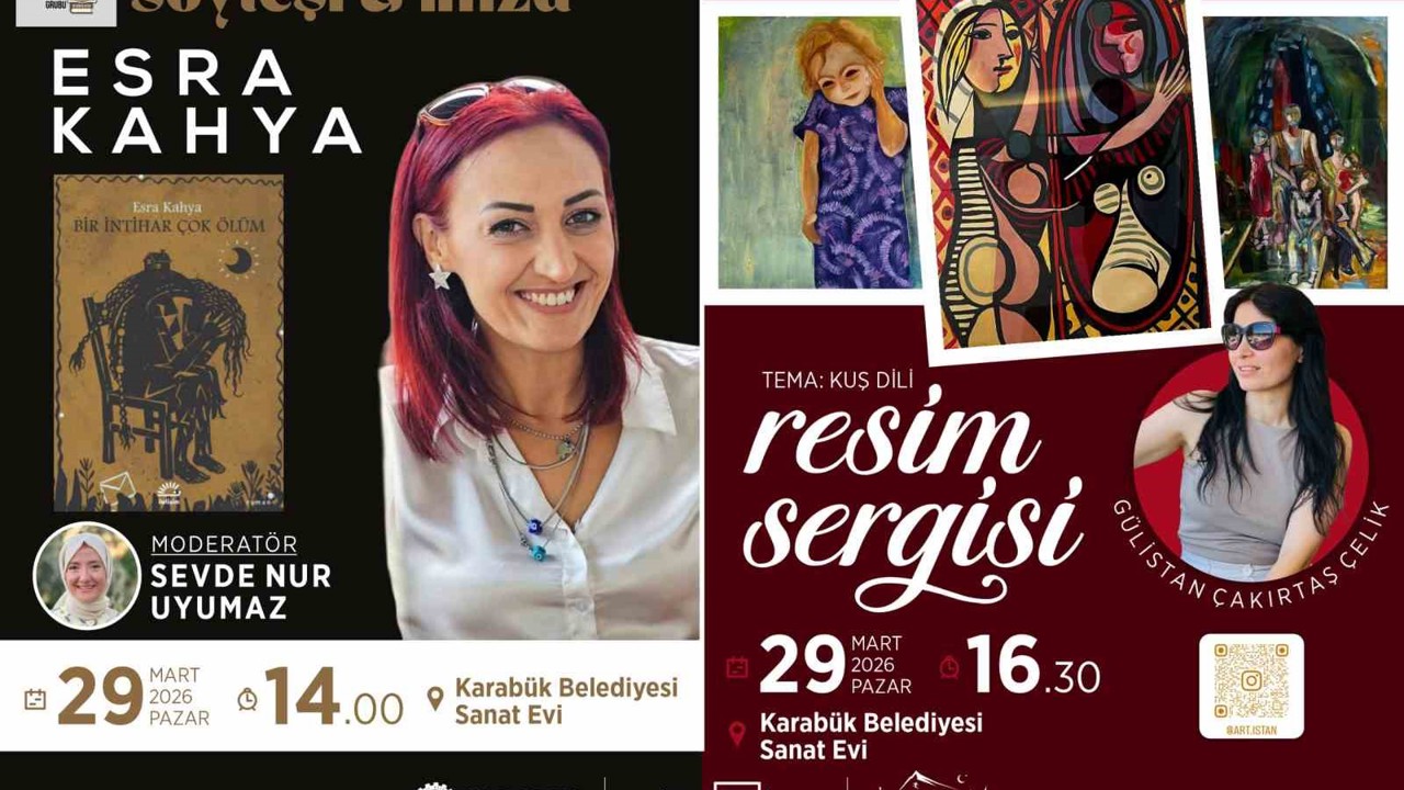 Karabük’te edebiyat ve resim sanat evi etkinliğinde buluşacak
