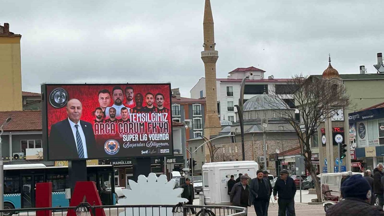 Alaca’dan Çorum FK’ye Süper Lig yolunda billboardlu destek
