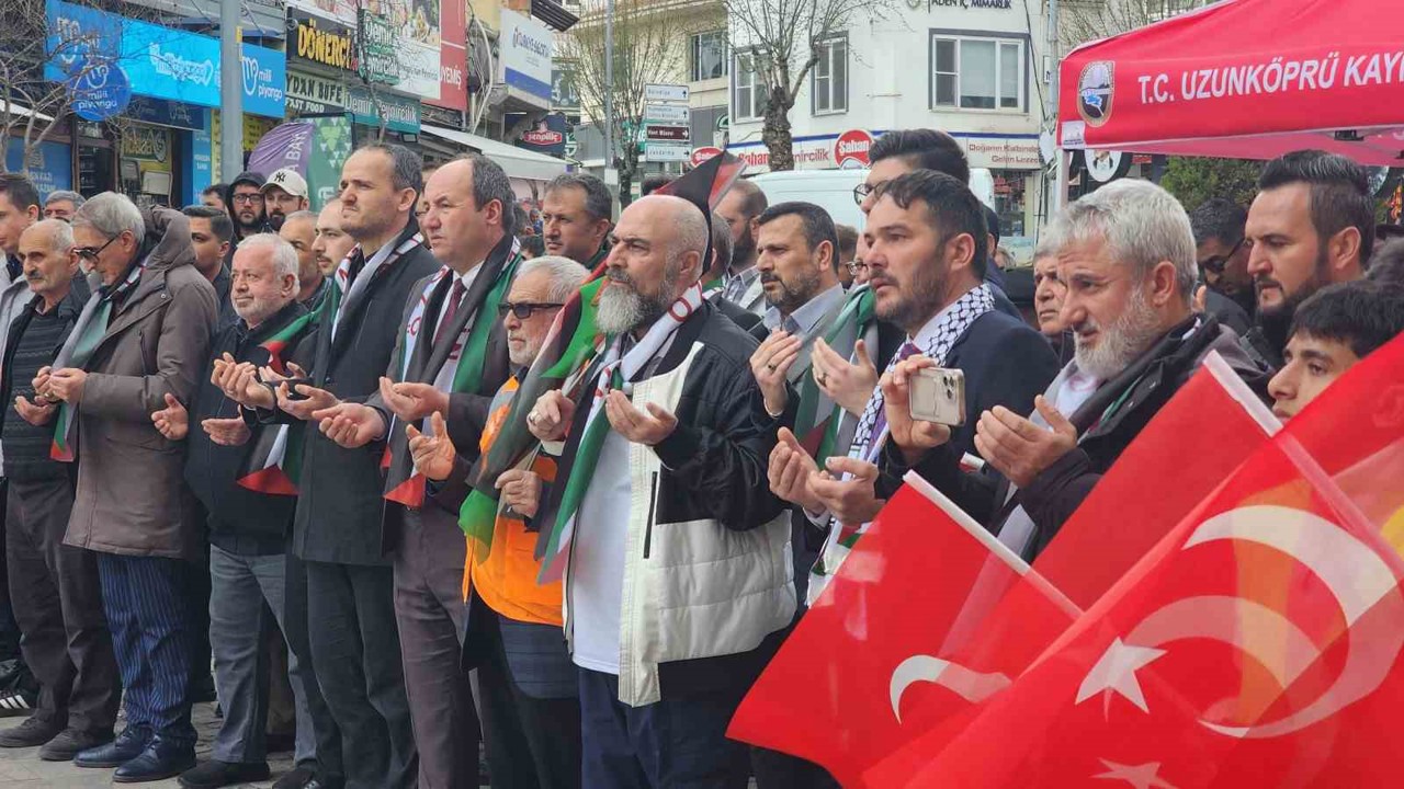 Edirne’de STK’lardan Mescid-i Aksa tepkisi
