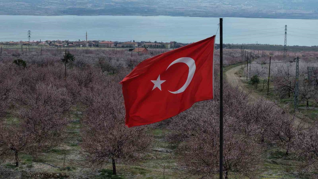 Kayısı bahçeleri beyaza büründü, ortaya eşsiz manzaralar çıktı
