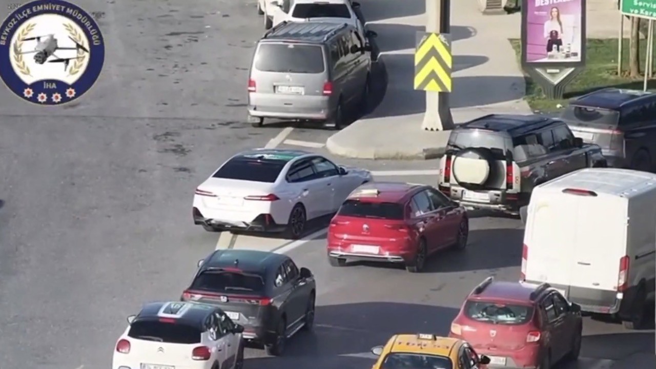 Beykoz’da dron destekli trafik denetimi: Kural ihlallerine ceza yağdı
