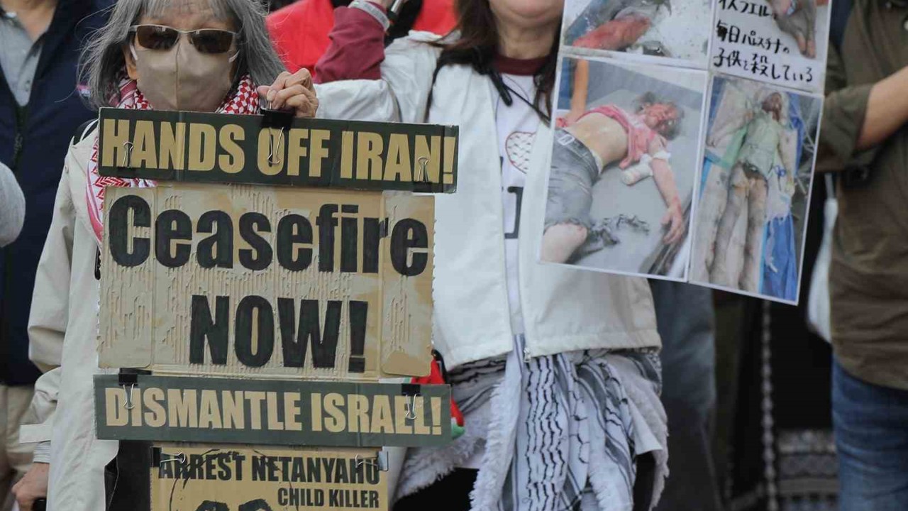 Tokyo’da Gazze’ye destek yürüyüşü
