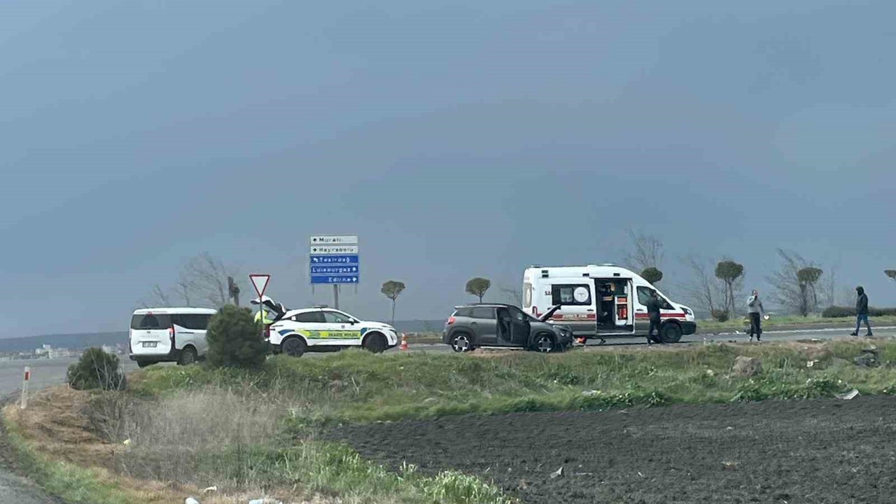 Tekirdağ’da trafik kazası: 2 yaralı
