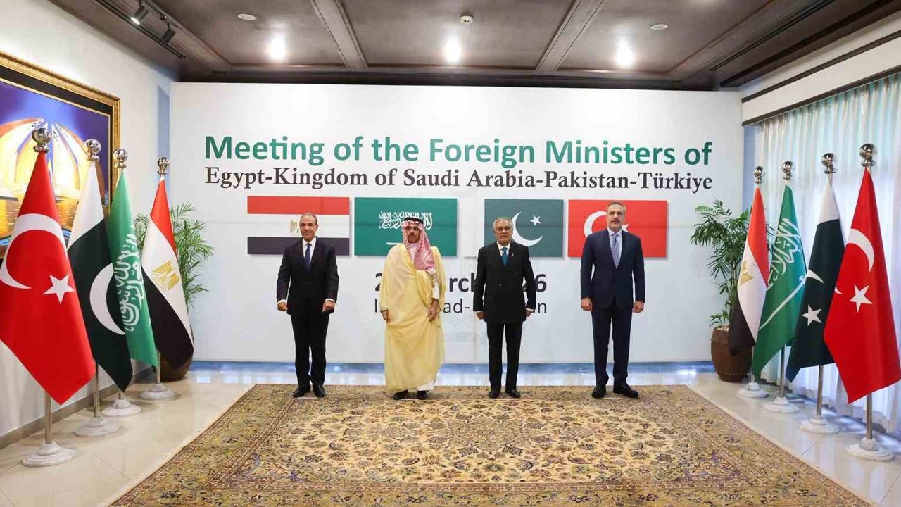 Fidan, Türkiye-Mısır-Pakistan-Suudi Arabistan Dışişleri Bakanları Toplantısı’na katıldı
