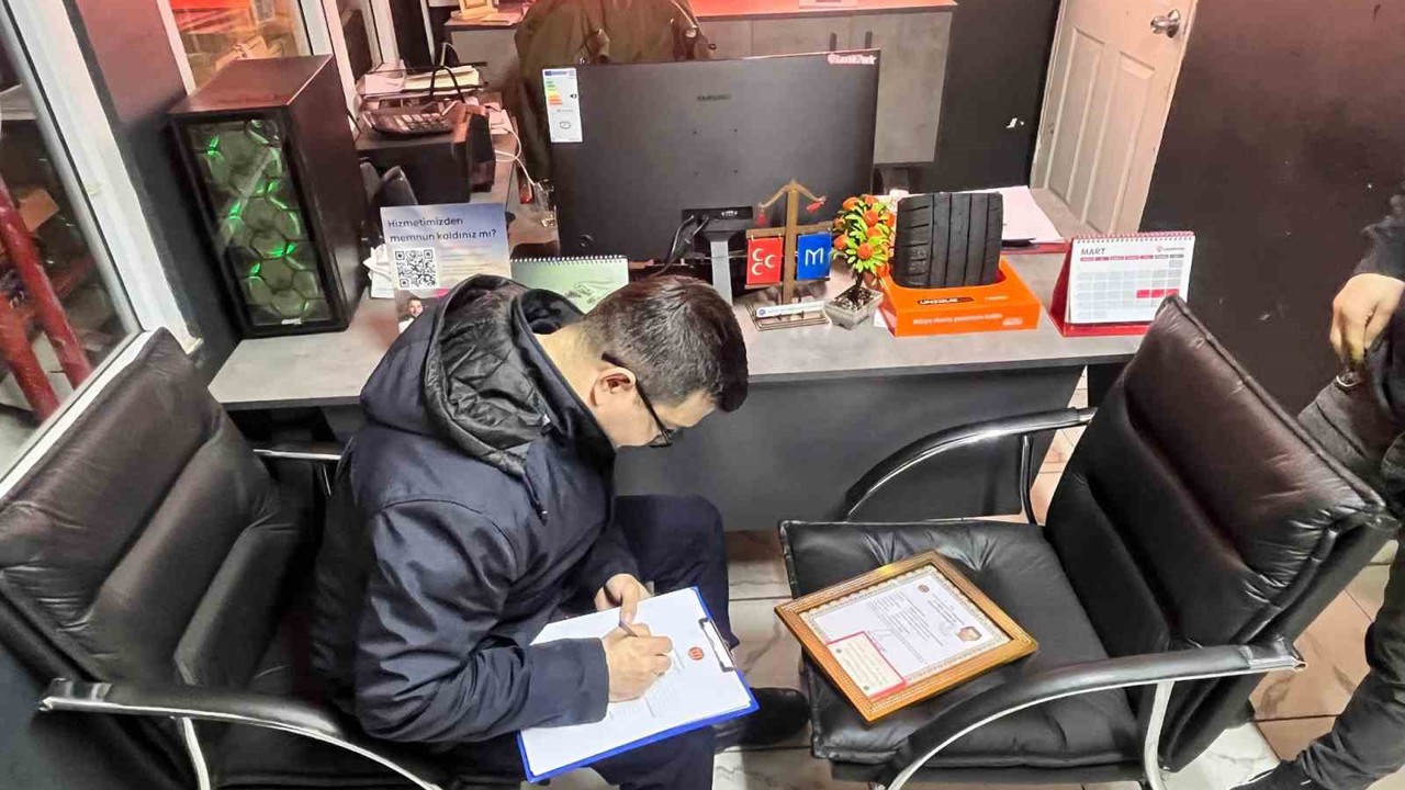 Küçük Sanayi Sitesi’nde 9 işyerinin ruhsatsız olduğu anlaşıldı
