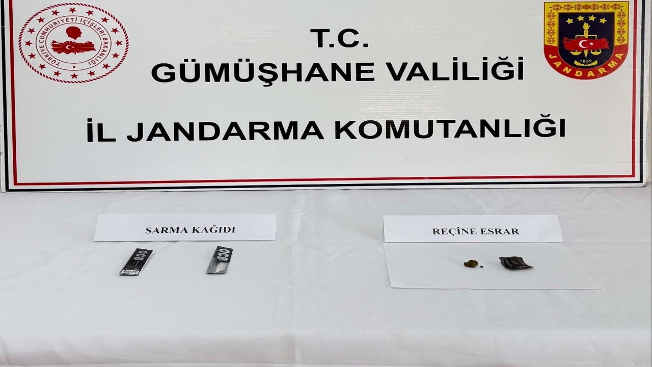 Gümüşhane’de uyuşturucu operasyonu
