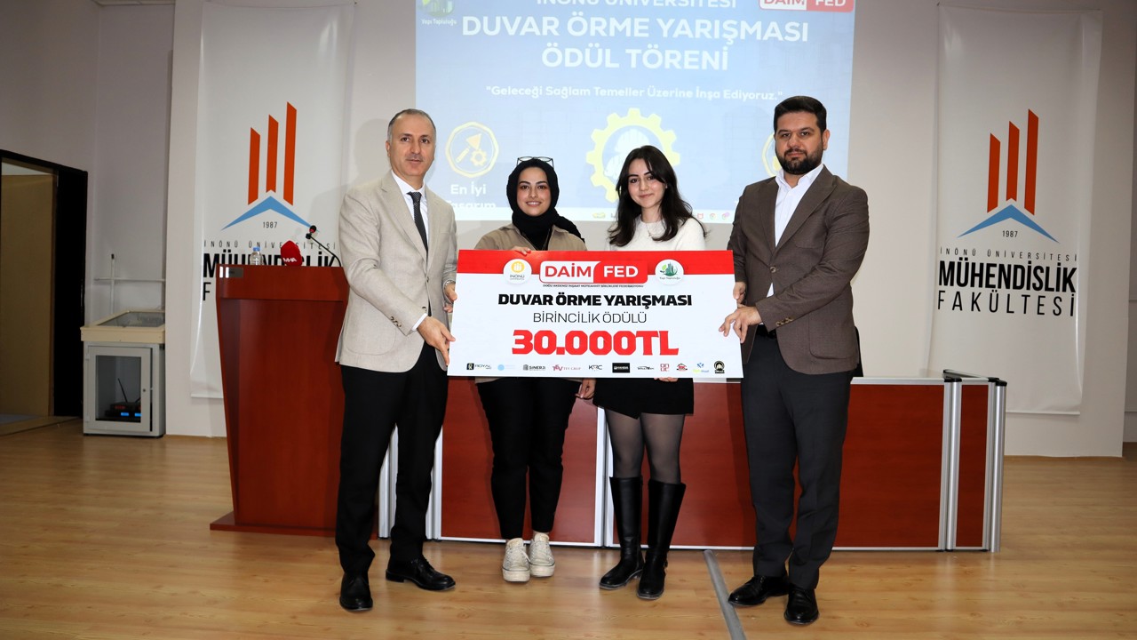 Akademi İle Sektör Aynı Sahada: İnönü Üniversitesi’nde Duvar Örme Yarışması Ödüllerle Sonuçlandı