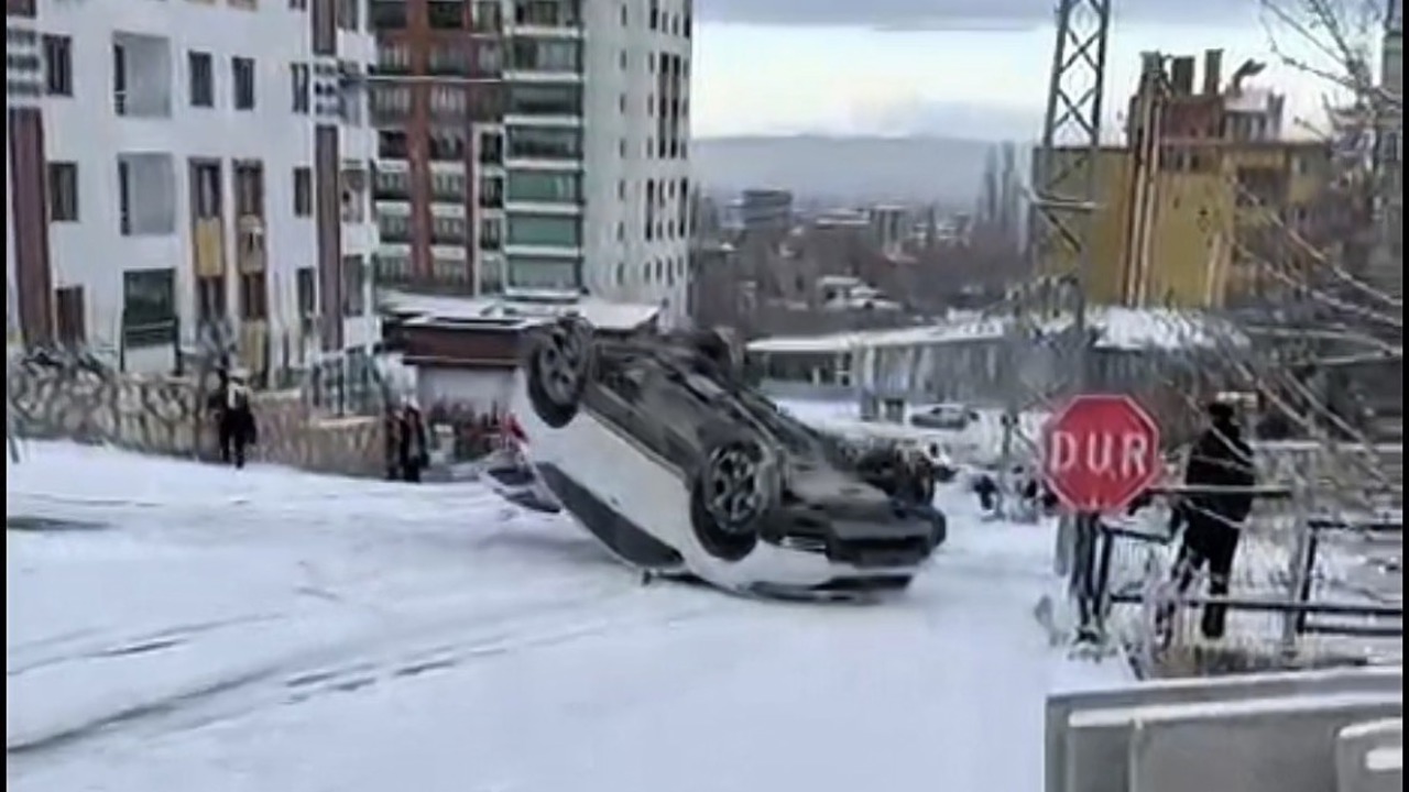 Malatya’da kar sonrası buzlanma kazaları şehir genelini felç etti