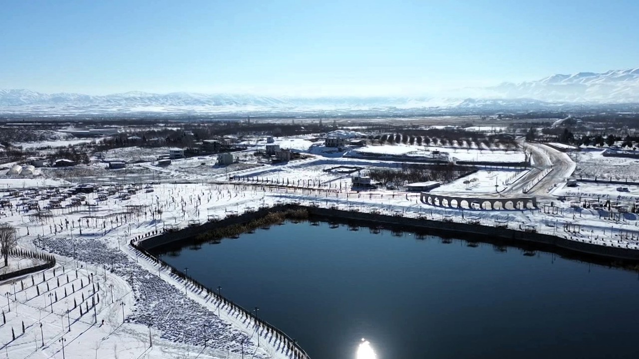 Battalgazi Karla Beyaza Büründü, Ortaya Kartpostallık Görüntüler Çıktı