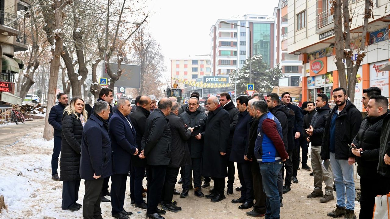 Vali Yavuz Ve Başkanlar Fuzuli Caddesi’ndeki Çalışmaları Yerinde İnceledi