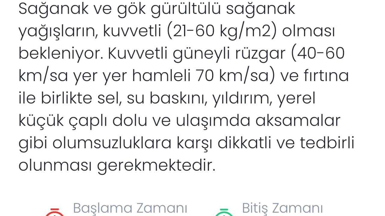Meteoroloji Denizli’yi sağanak ve fırtına karşı uyardı
