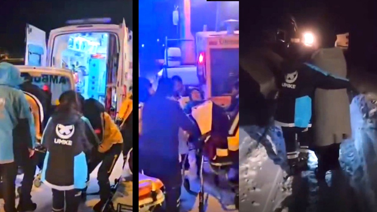 Zorlu Kış Şartlarında 9 Aylık Doğum: Anne Ve Bebek Kepçe Yardımıyla Kurtarıldı