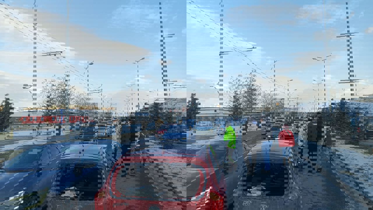 Malatya Çevreyolunda Kaza Ucuz Atlatıldı