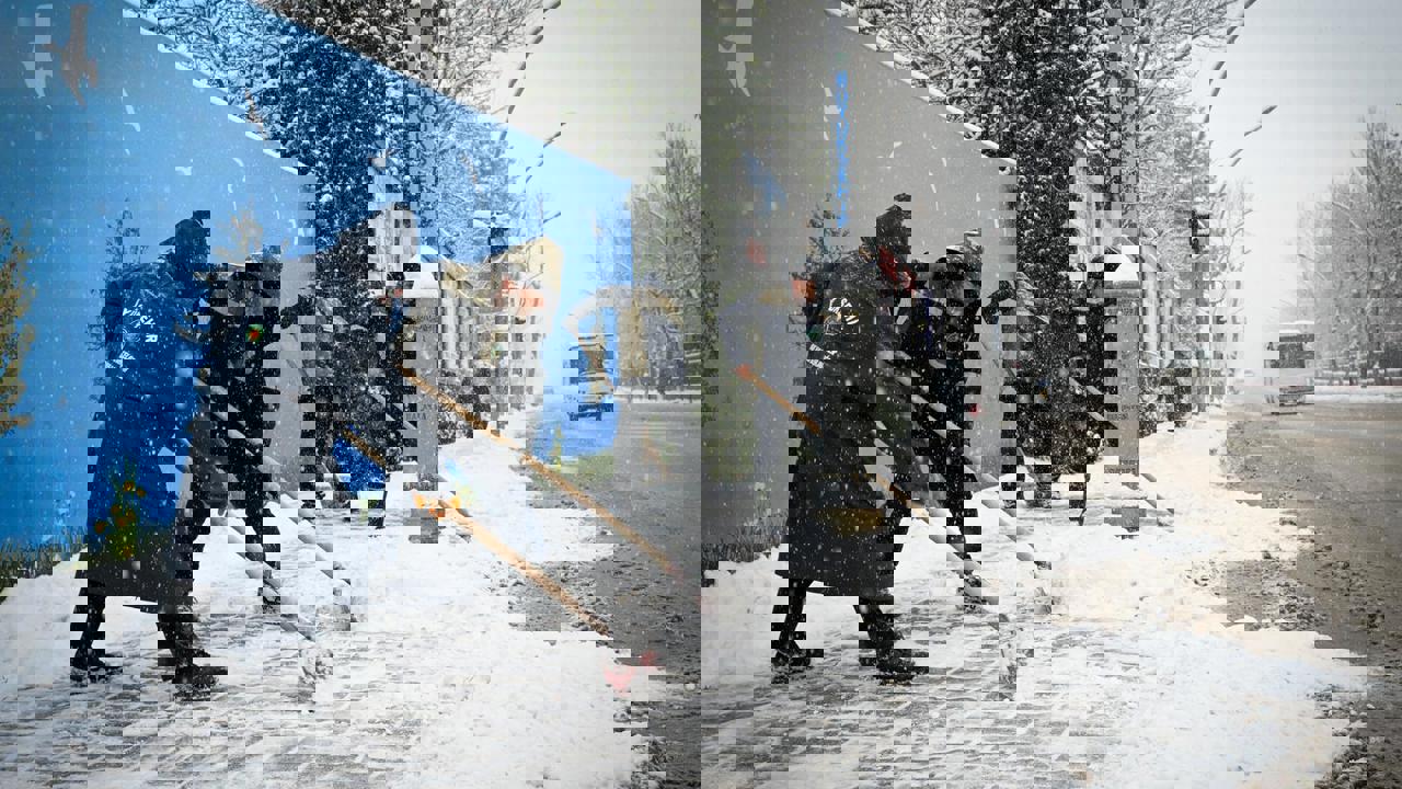 Malatya Büyükşehir Belediyesi Karla Mücadelede 7/24 Sahada