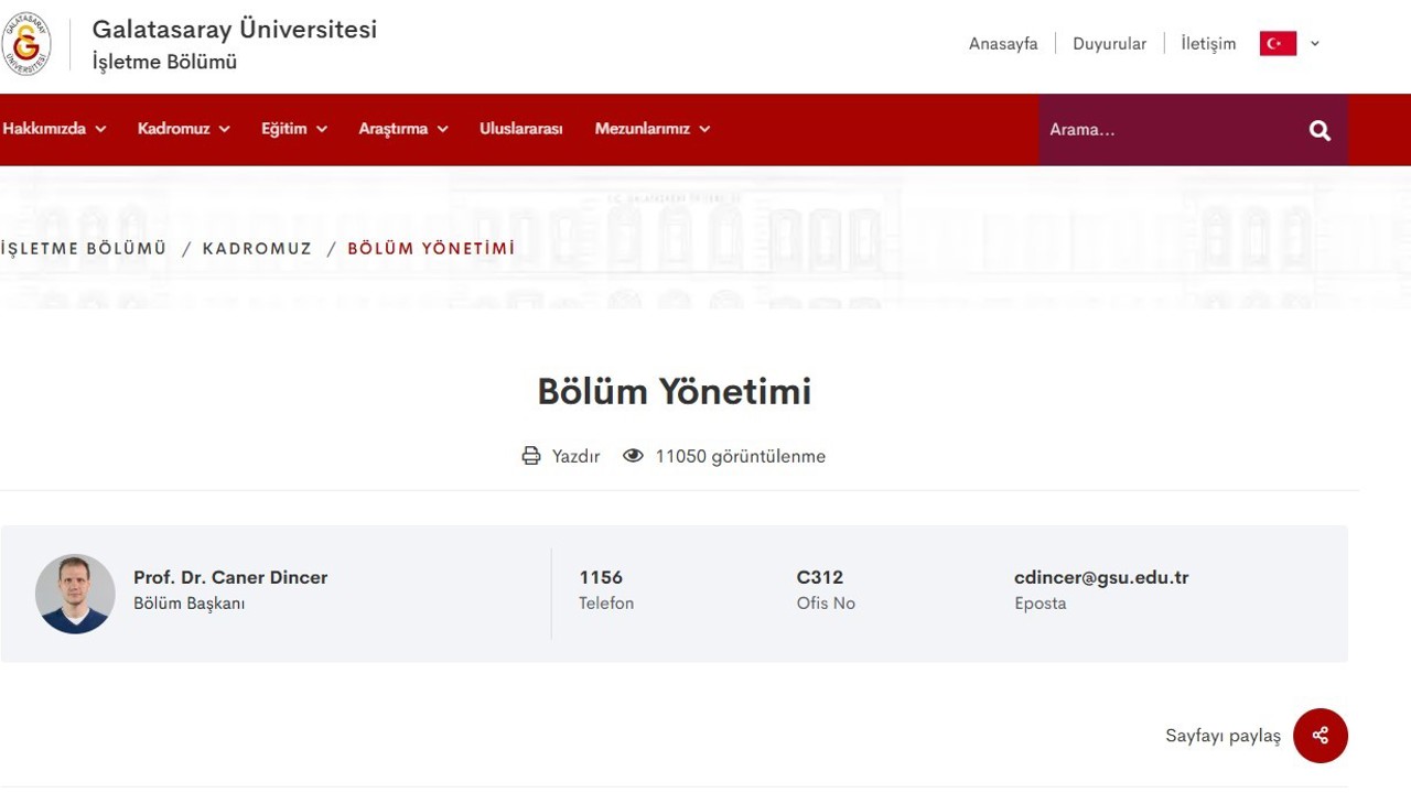 İstanbul Üniversitesi’nin diplomasını iptal ettiği Galatasaraylı profesör emekli oldu
