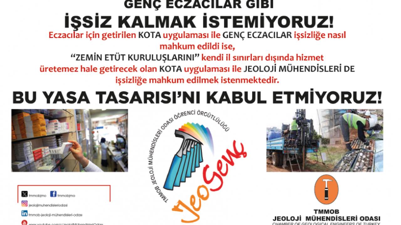 Jeoloji Mühendisleri Odası’ndan “Kota” Tepkisi: Genç Mühendisler İşsizliğe Sürükleniyor