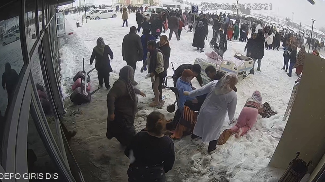6 Şubat Depreminde Doğanşehir Devlet Hastanesi’nde Yaşananlar Kamerada