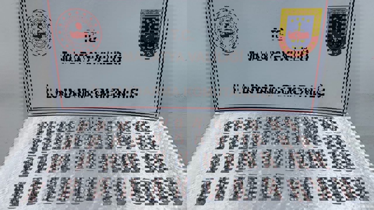 Battalgazi’de düzenlenen operasyonda 661 adet sentetik ecza hap ele geçirilirken