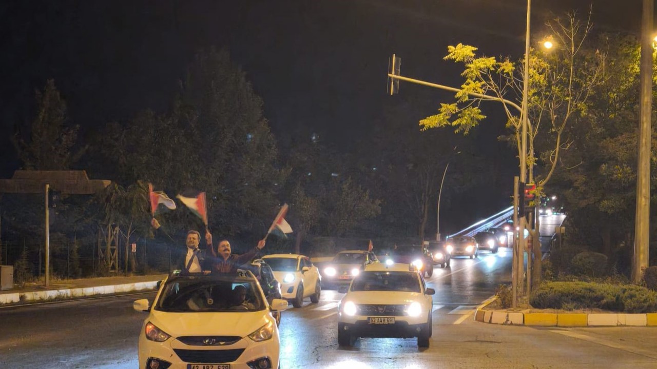 Tunceli’de Filistin’e destek konvoyu
