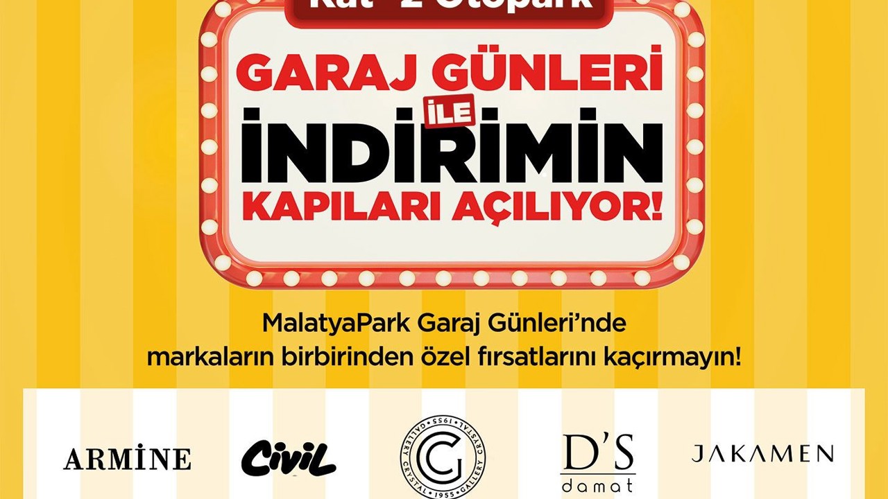 MalatyaPark AVM’de "Garaj Günleri" başlıyor
