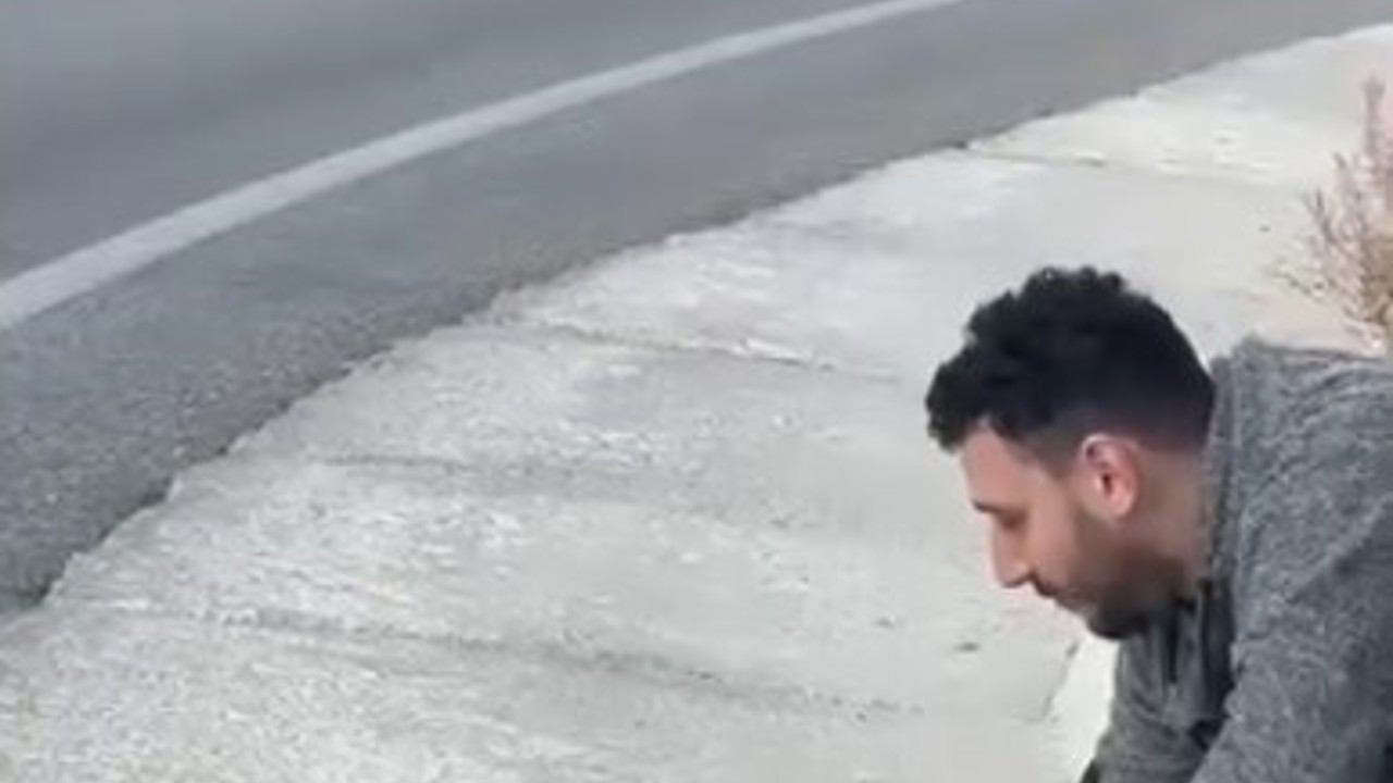 Uludağ yolunda sıra dışı karşılaşma
