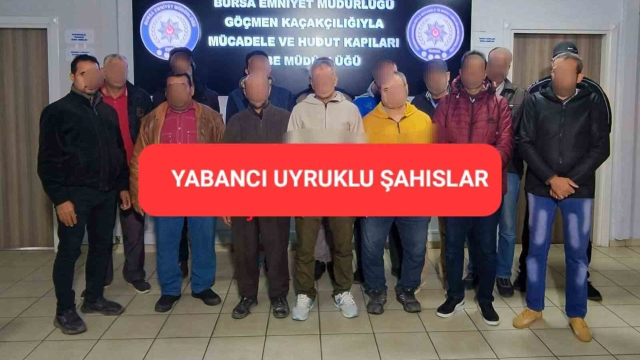 Bursa’da kaçak göçmen operasyonu: 33 kişi yakalandı
