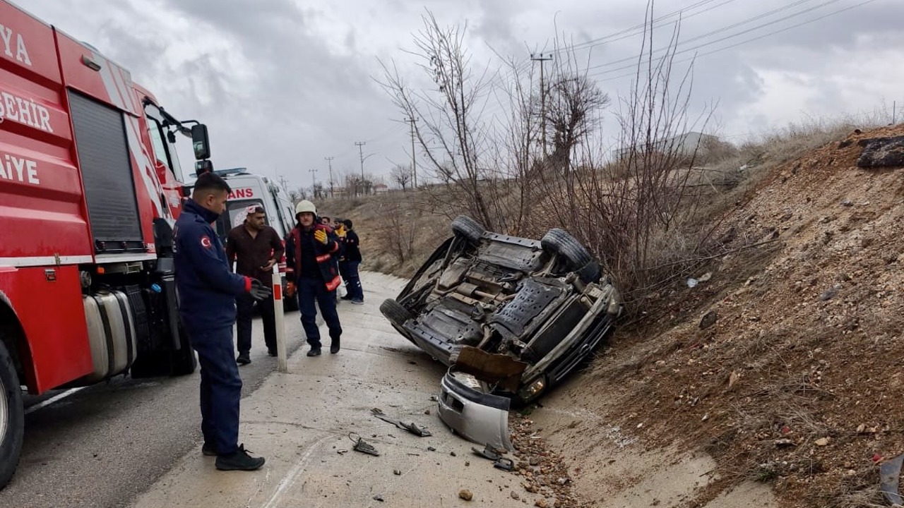 Otomobil Takla Attı: 4’ü Çocuk 6 Kişi Yaralı