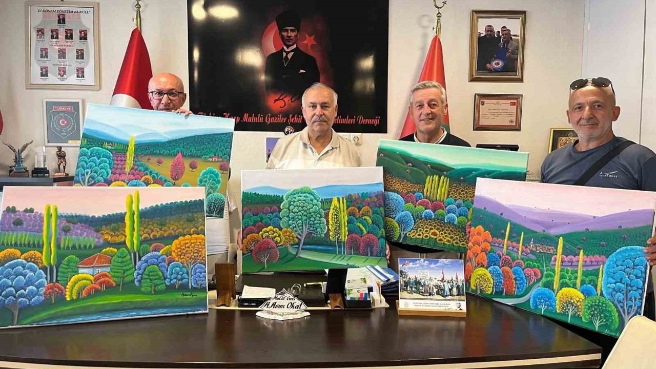 Kütahya’da ressam Hasan Kara’dan anlamlı bağış
