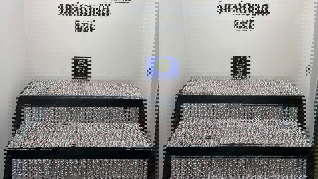 Elazığ’da 6 Bin 395 Sentetik Ecza Maddesi Ele Geçirildi