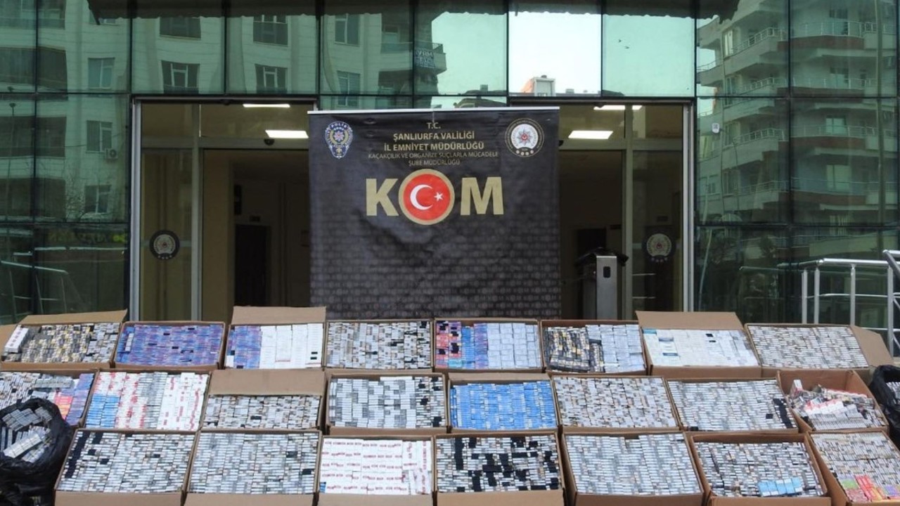 Şanlıurfa'da Kaçak Sigara Operasyonu
