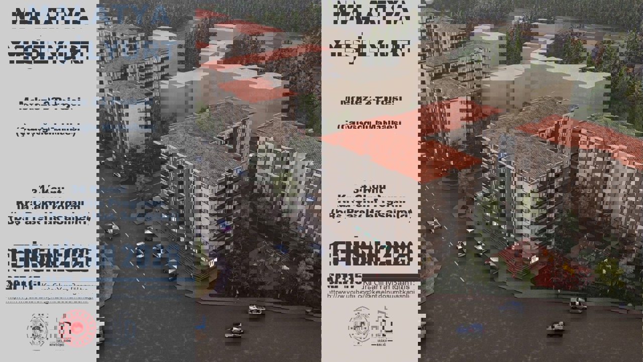 Malatya’da 108 Konut İçin Kura Çekimi Bugün Yapılacak