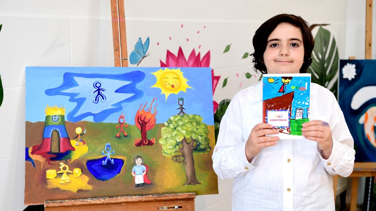 Malatya Büyükşehir Belediyesi Sanat Merkezi’nde eğitim alan 5. sınıf öğrencisi U