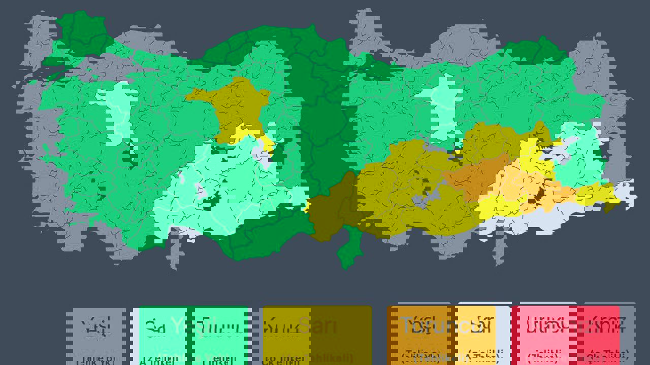 Malatya İçin Kuvvetli Yağış Uyarısı: Güney İlçelerde Etkili Olacak