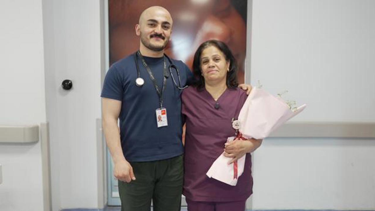 Malatya’da pratisyen hekim Buğra Şekerci, aynı hastanede ebe olarak görev yapan 