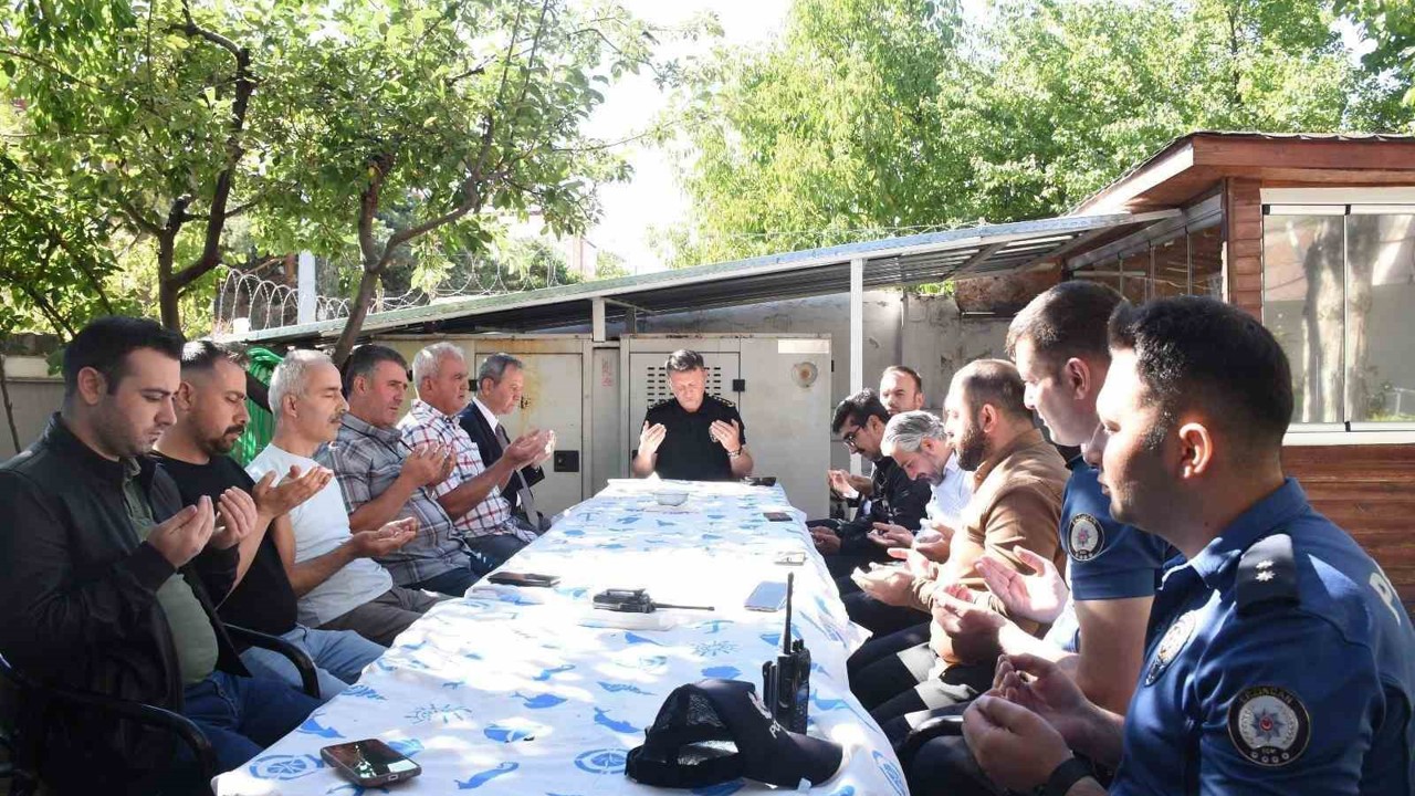Şehit polis isminin verildiği karakolda dualarla yad edildi
