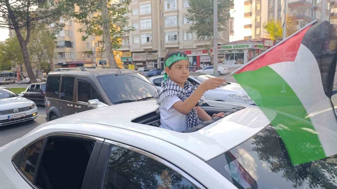 Kahramanmaraş’ta Filistin’e destek konvoyu
