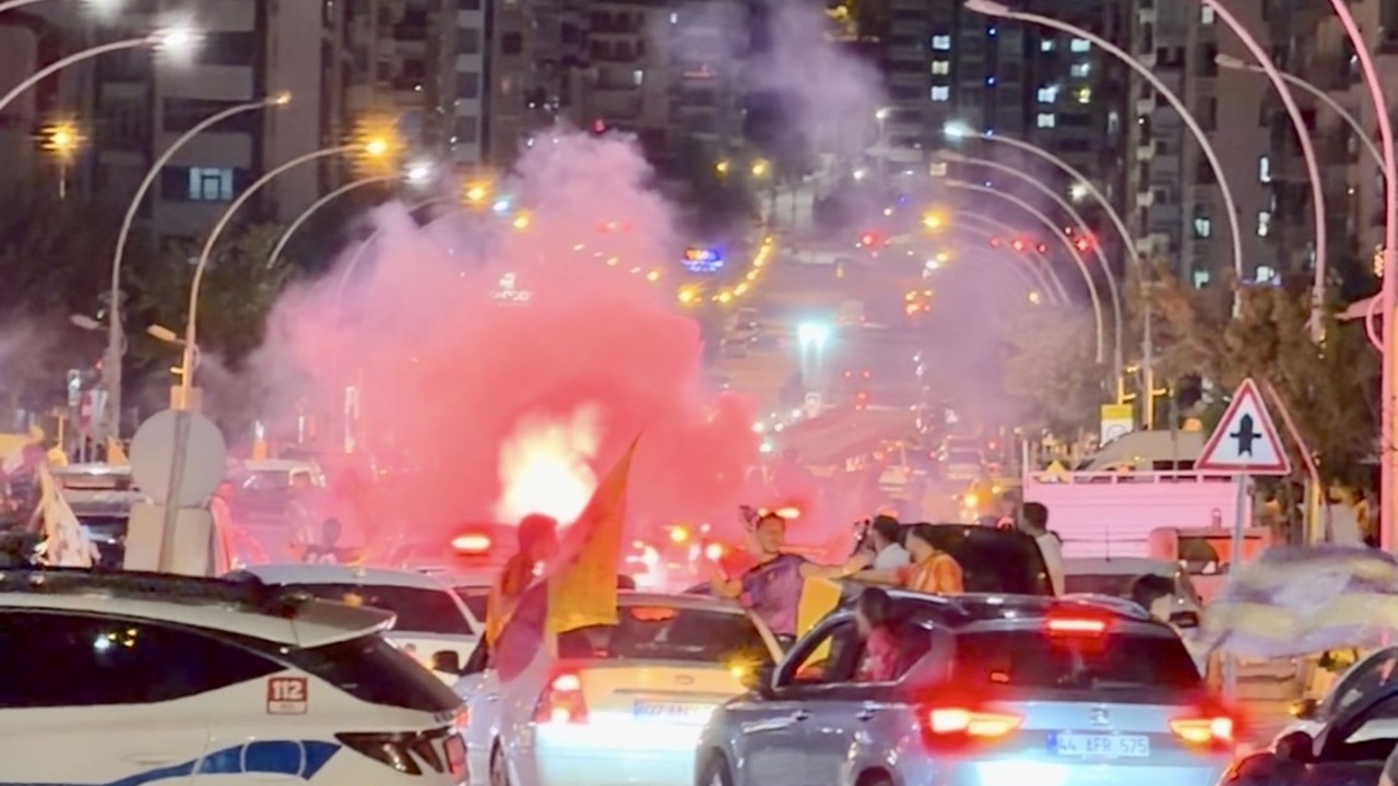 Malatya’da Galatasaray Coşkusu Sokağa Taştı