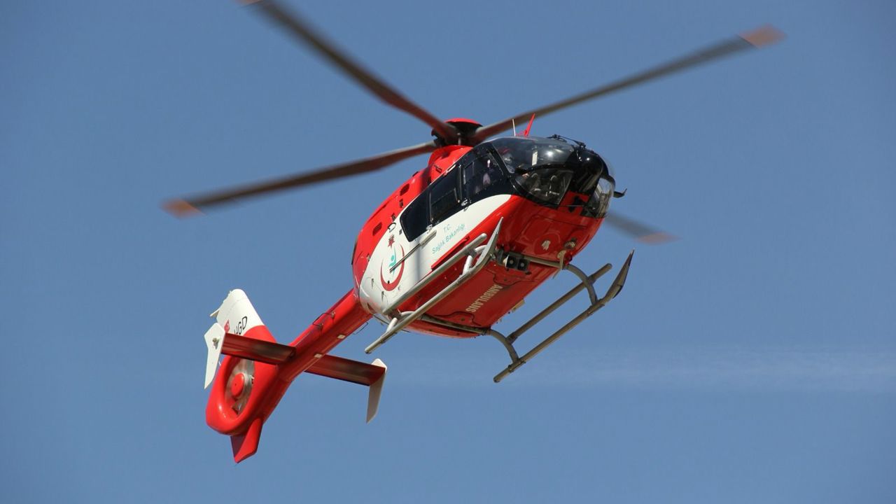 76 Yaşındaki Hasta Ambulans Helikopterle Malatya’ya Sevk Edildi