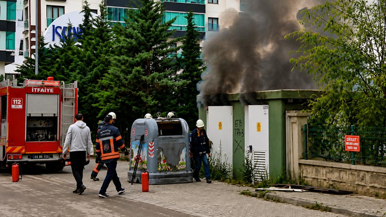 Malatya’da Trafo Yangını Paniğe Neden Oldu