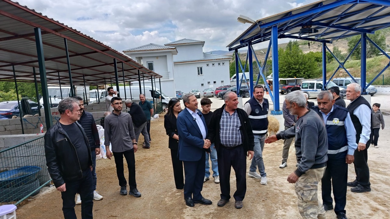 Darende Hayvan Pazarında Bayram Yoğunluğu