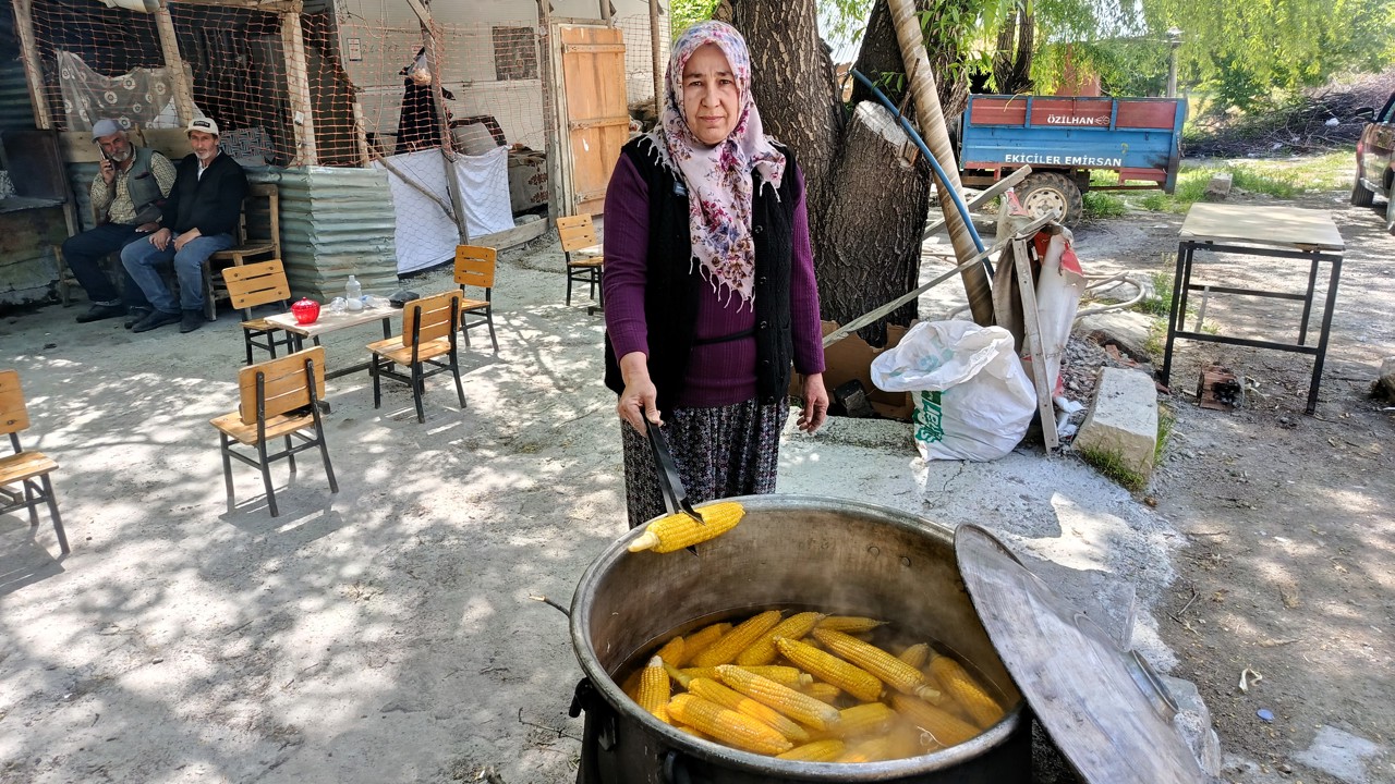 Mısır Satarak Ailesine Ve Üniversiteli Çocuğuna Destek Oluyor