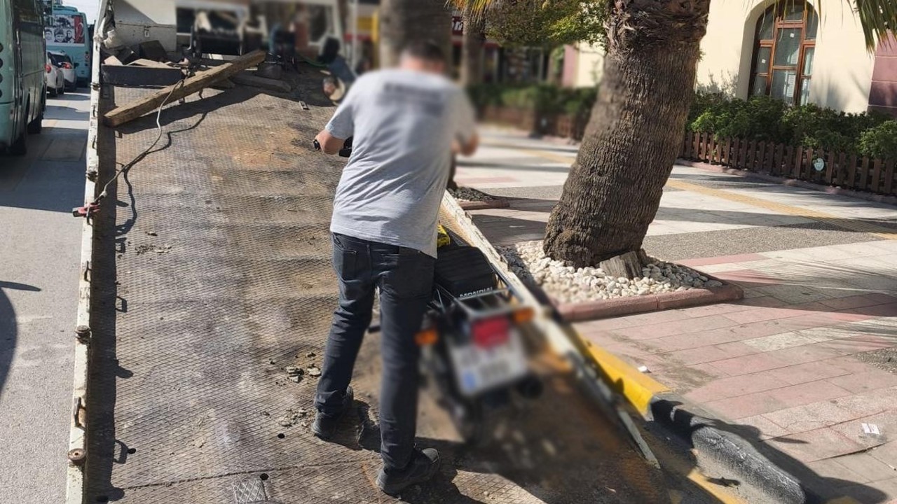 Manisa’da motosikletlere yaya yolu denetimi
