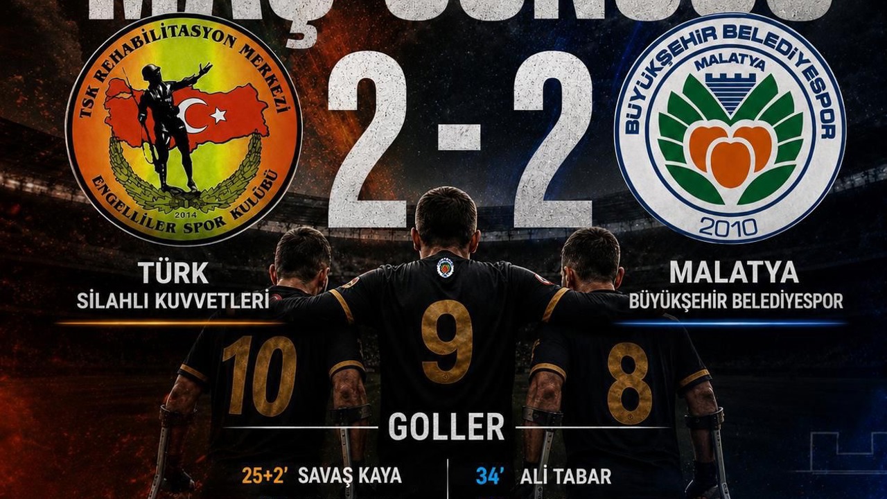 Malatya Büyükşehir Ampute Futbol Takımı Ligi 4. Sırada Tamamladı