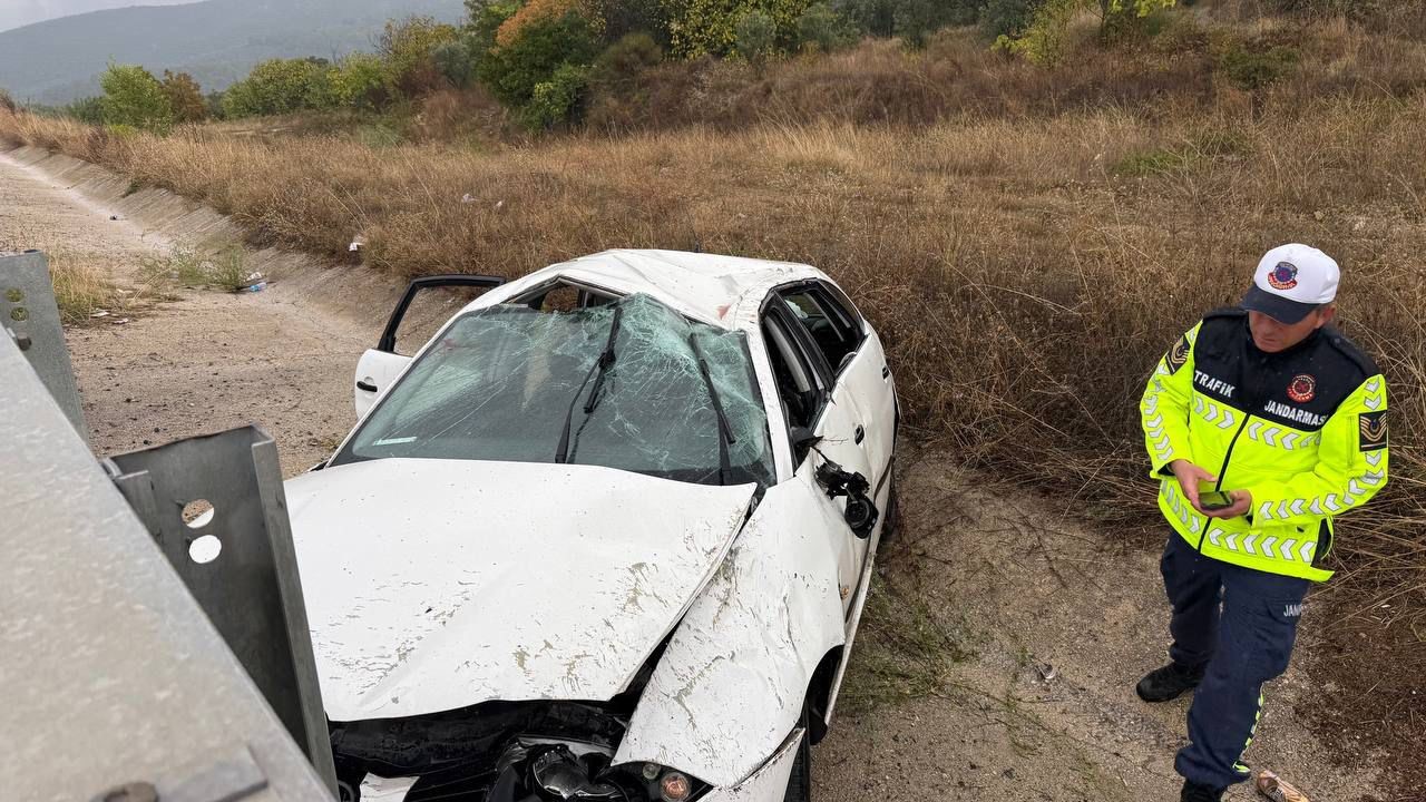 Bursa’da yoğun yağışla gelen kaza: 4 yaralı
