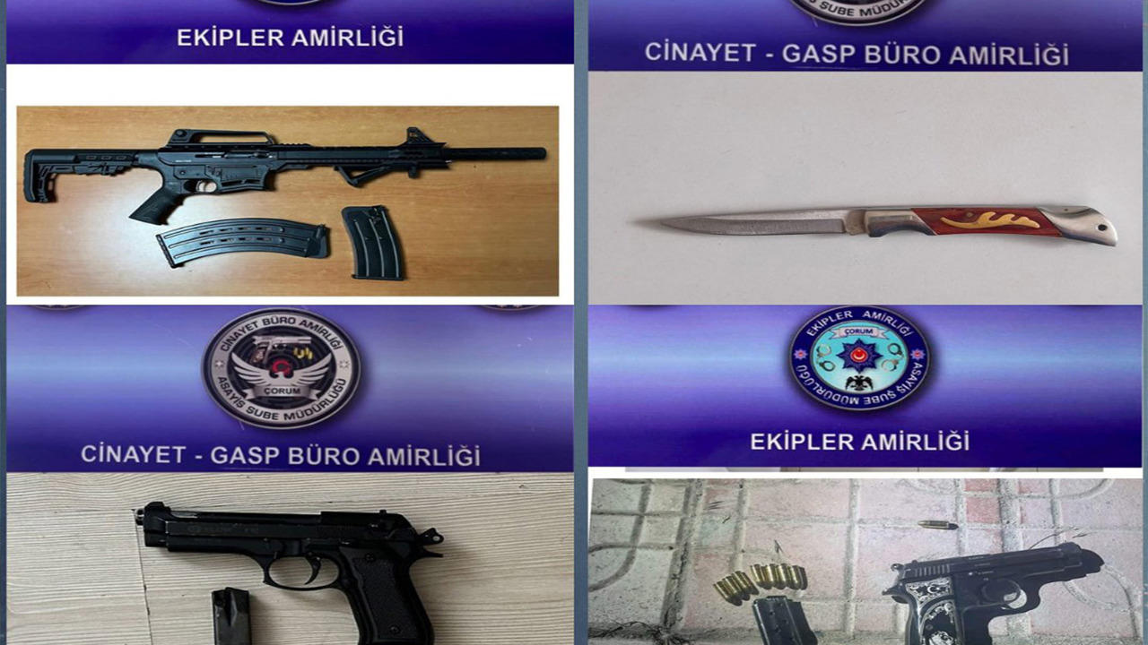 Çorum'da bir haftada 3 bin 471 kişi sorgulandı